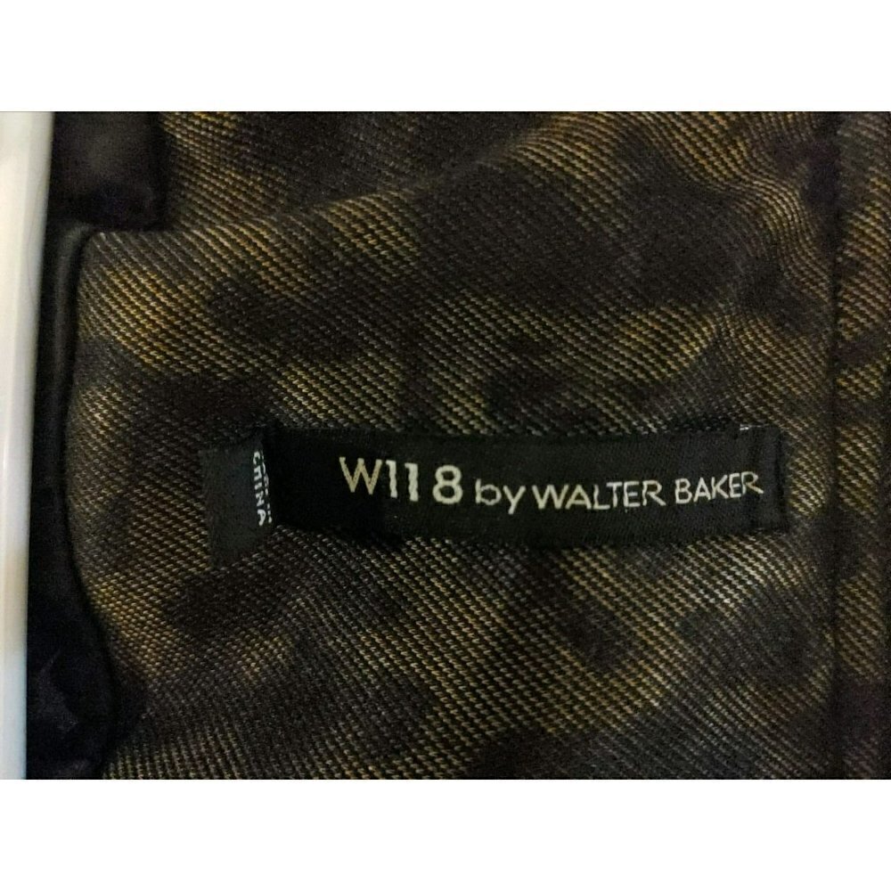 Walter Baker Brown Black Animal Print Jenny Trench Coat Size Small - Picture 6 of 7